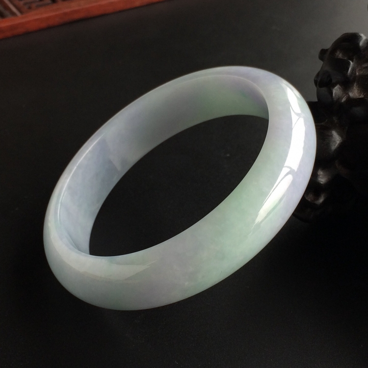 (超值推荐)糯冰种紫罗兰手镯(56.4mm)