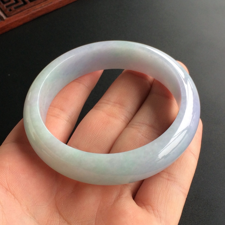 (超值推荐)糯冰种紫罗兰手镯(56.1mm)
