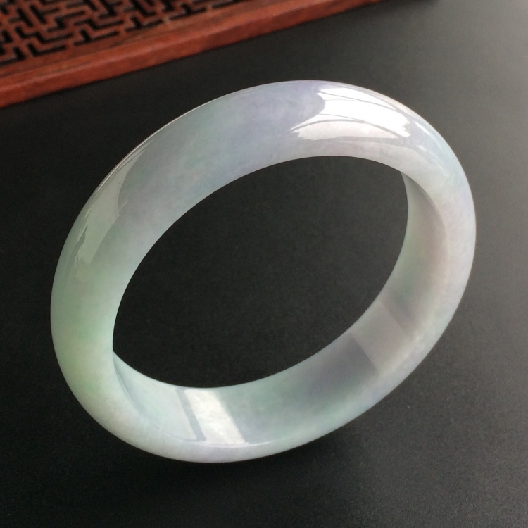 (超值推荐)糯冰种紫罗兰手镯(56.1mm)