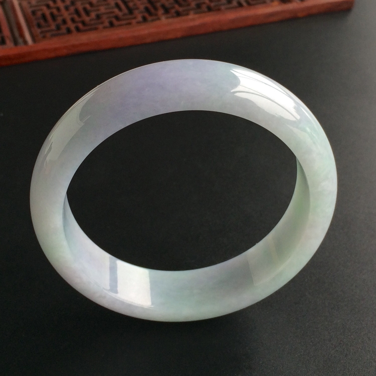 (超值推荐)糯冰种紫罗兰手镯(56.1mm)