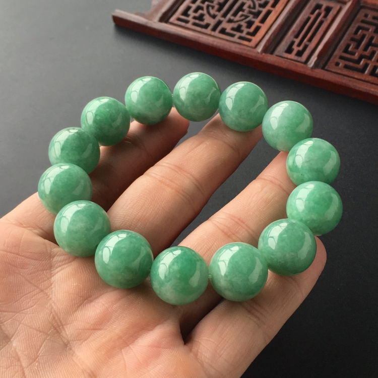 (超值推荐)糯冰种晴水圆珠手链