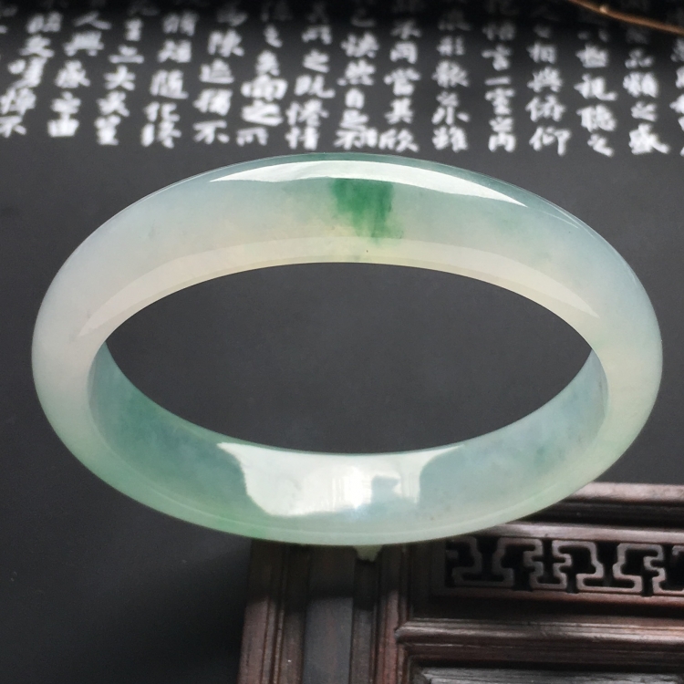 （超值推荐）冰种飘花贵妃镯（55.6mm-50mm）