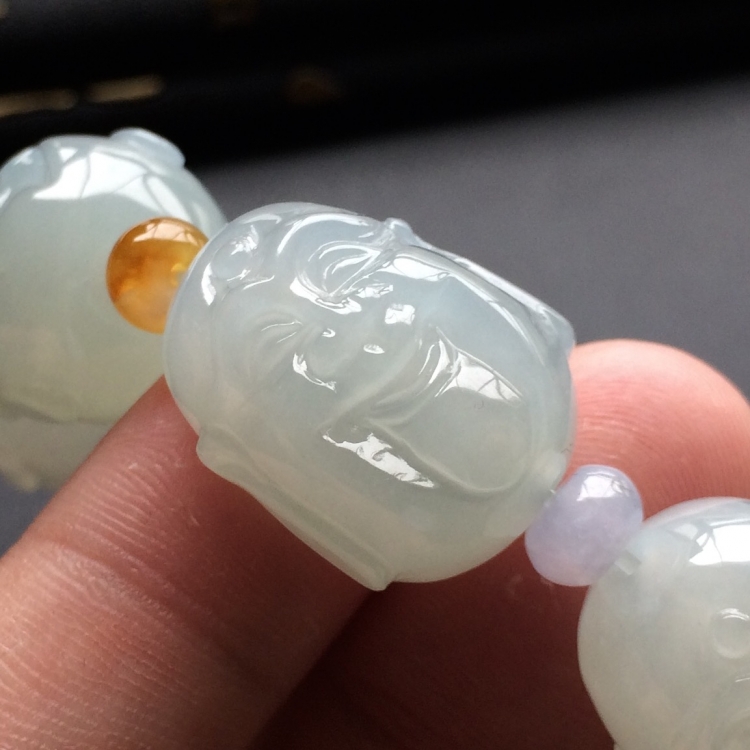 (超值推荐)糯冰种晴水佛头手链