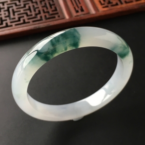 (超值推荐)冰种飘花手镯(54.1mm)