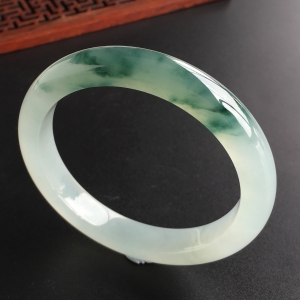 (超值推荐)冰种飘花手镯(54.6mm)