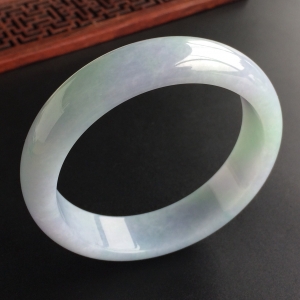 (超值推荐)糯冰种紫罗兰手镯(56.4mm)