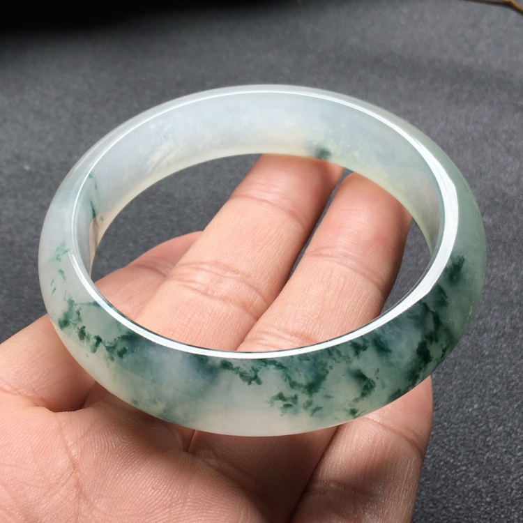 （超值推荐）冰种飘花手镯（56.5mm）