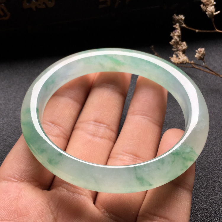 （超值推荐）冰种飘花贵妃手镯（57mm-49mm）