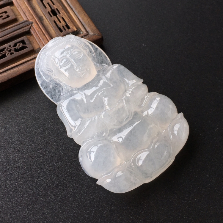 (超值推荐)冰种淡晴水观音挂件