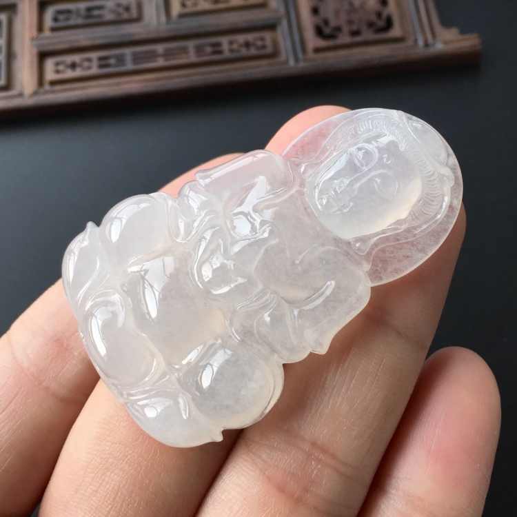 (超值推荐)冰种淡晴水观音挂件
