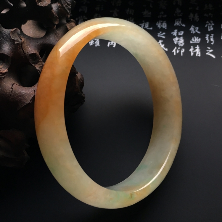 （超值推荐）糯冰种黄翡贵妃镯（56mm-48.1mm）