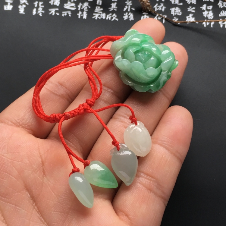 （超值推荐）糯冰种晴水富贵花开手链