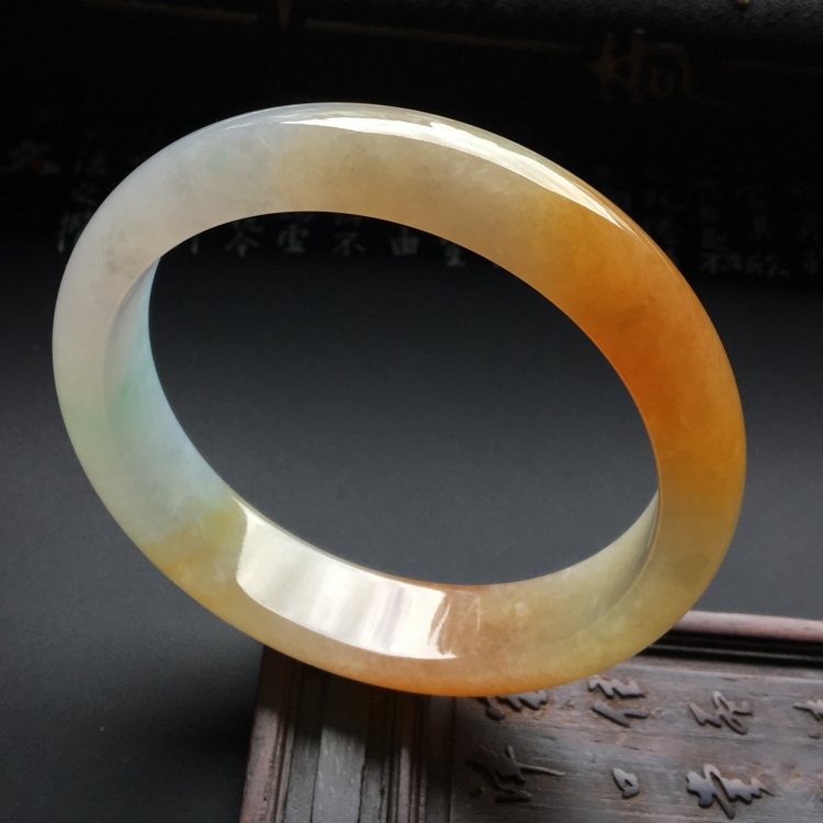 （超值推荐）糯冰种黄翡手镯（58.8mm）