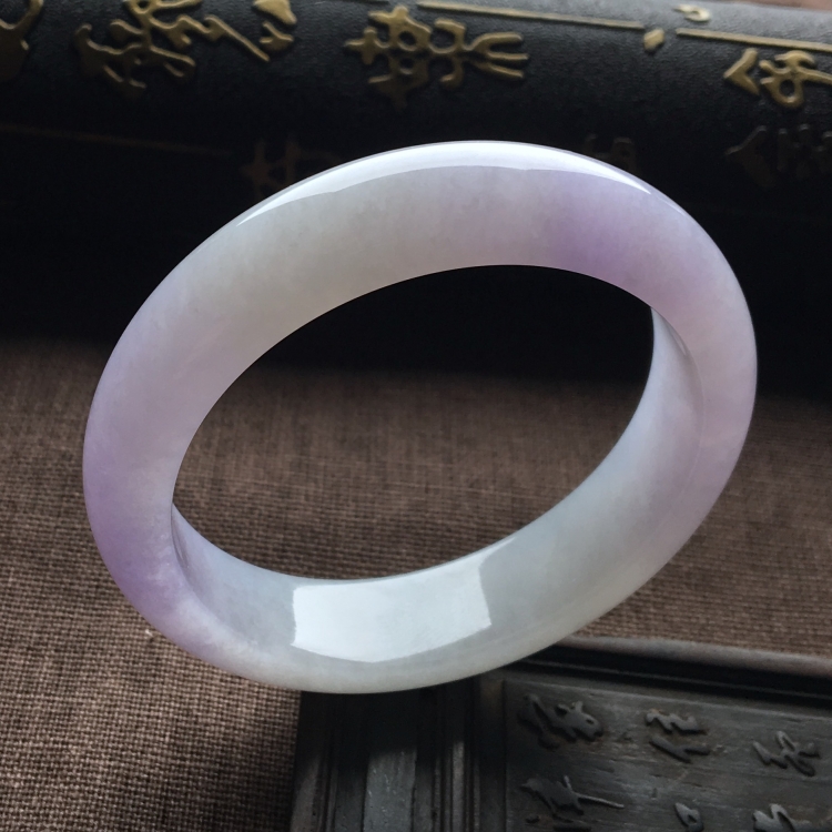 （超值推荐）糯冰种紫罗兰手镯（53.5mm）