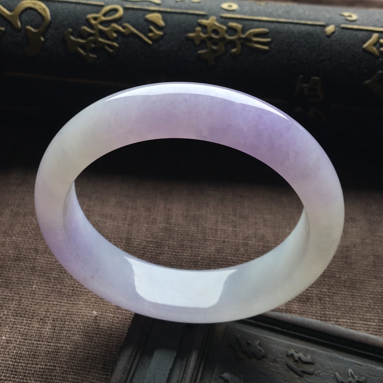 （超值推荐）糯冰种紫罗兰手镯（53.5mm）