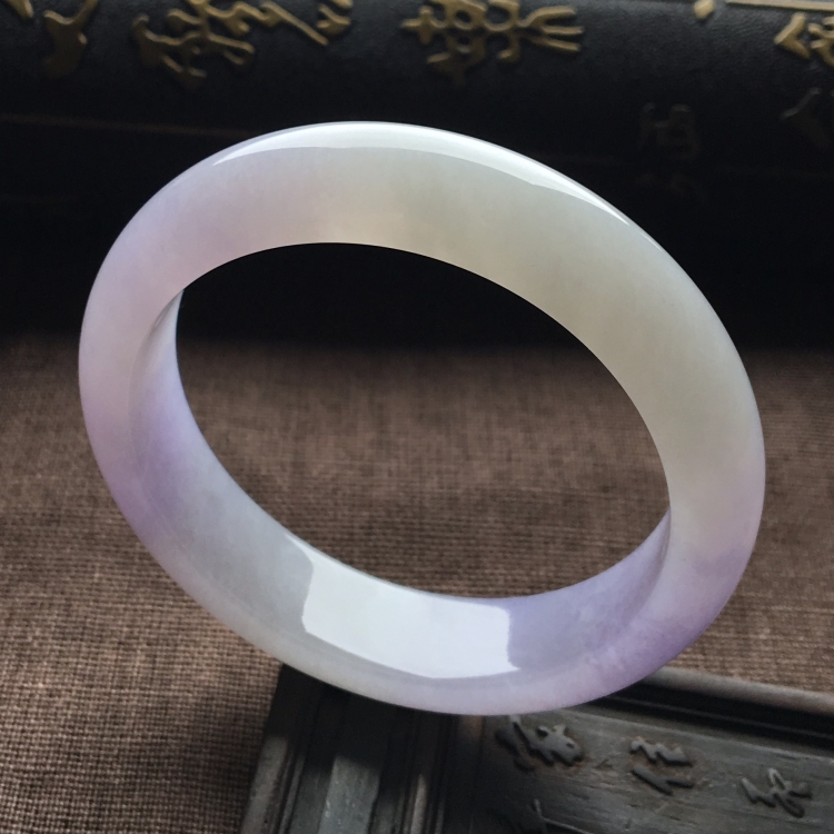 （超值推荐）糯冰种紫罗兰手镯（53.5mm）