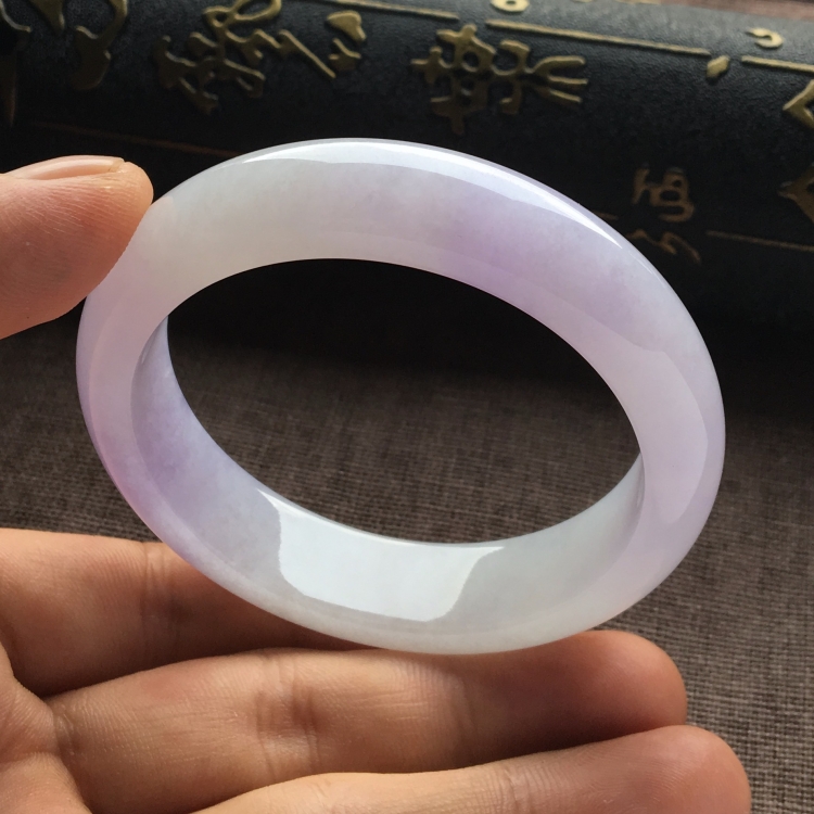 （超值推荐）糯冰种紫罗兰手镯（53.5mm）