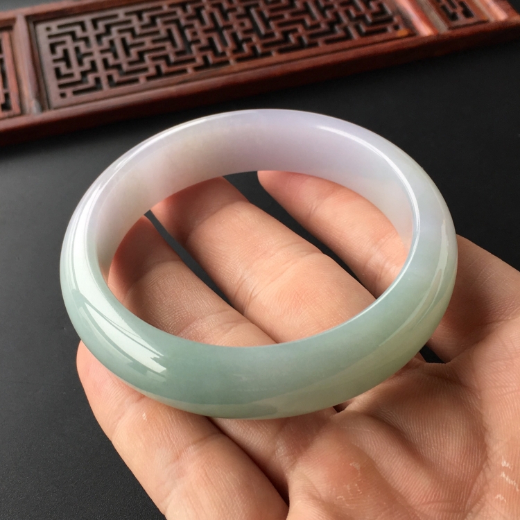(超值推荐)糯冰种晴水紫罗兰手镯(56.4mm)