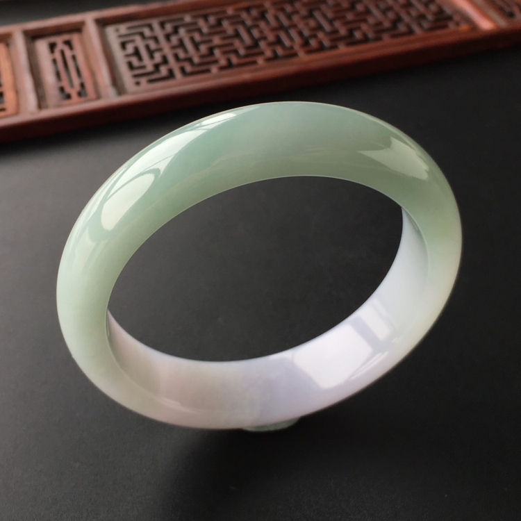 (超值推荐)糯冰种晴水紫罗兰手镯(56.4mm)