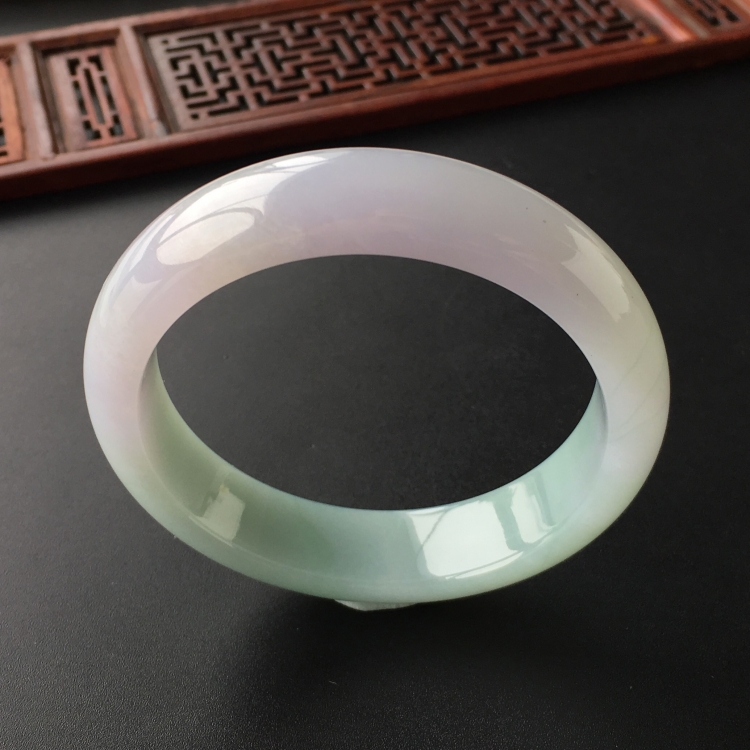 (超值推荐)糯冰种晴水紫罗兰手镯(56.4mm)