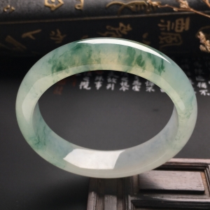 （超值推荐）冰种飘花手镯（54.5mm）