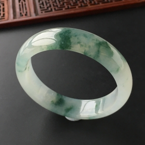 (超值推荐)冰种飘花手镯(57.1mm)