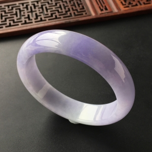 (超值推荐)糯冰种紫罗兰手镯(58.1mm)
