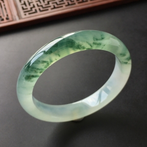 (超值推荐)冰种飘花手镯(54.9mm)