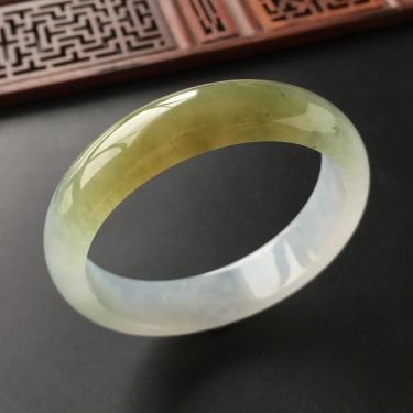 (超值推荐)冰种黄翡手镯(56mm)