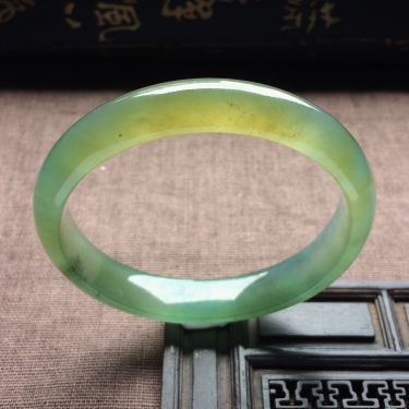 （超值推荐）冰种晴水褐黄翡手镯（58.8mm）