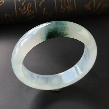 (超值推荐)冰种飘花手镯(56mm)