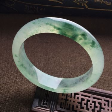 (超值推荐)冰种飘花手镯(58.8mm)
