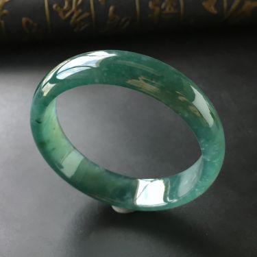 (超值推荐)冰种蓝晴水手镯(54.5mm)