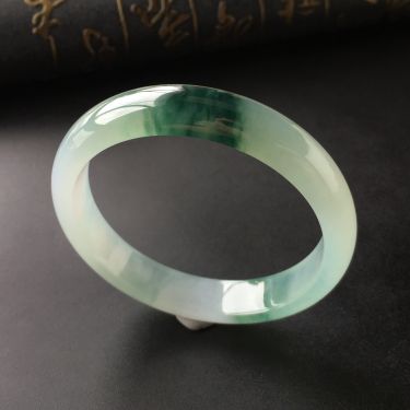 (超值推荐)冰种飘花手镯(54.8mm)