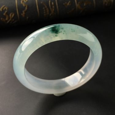(超值推荐)冰种飘花手镯(56mm)