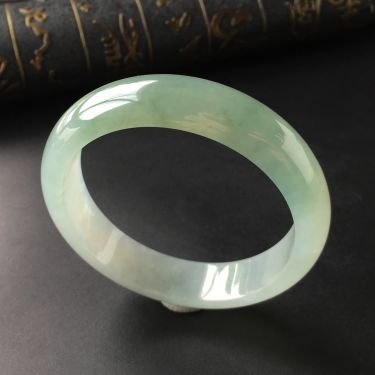 (超值推荐)冰种晴水飘花手镯(58.3mm)