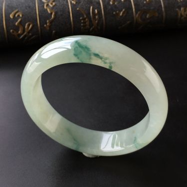 糯冰种飘花手镯(58.7mm)