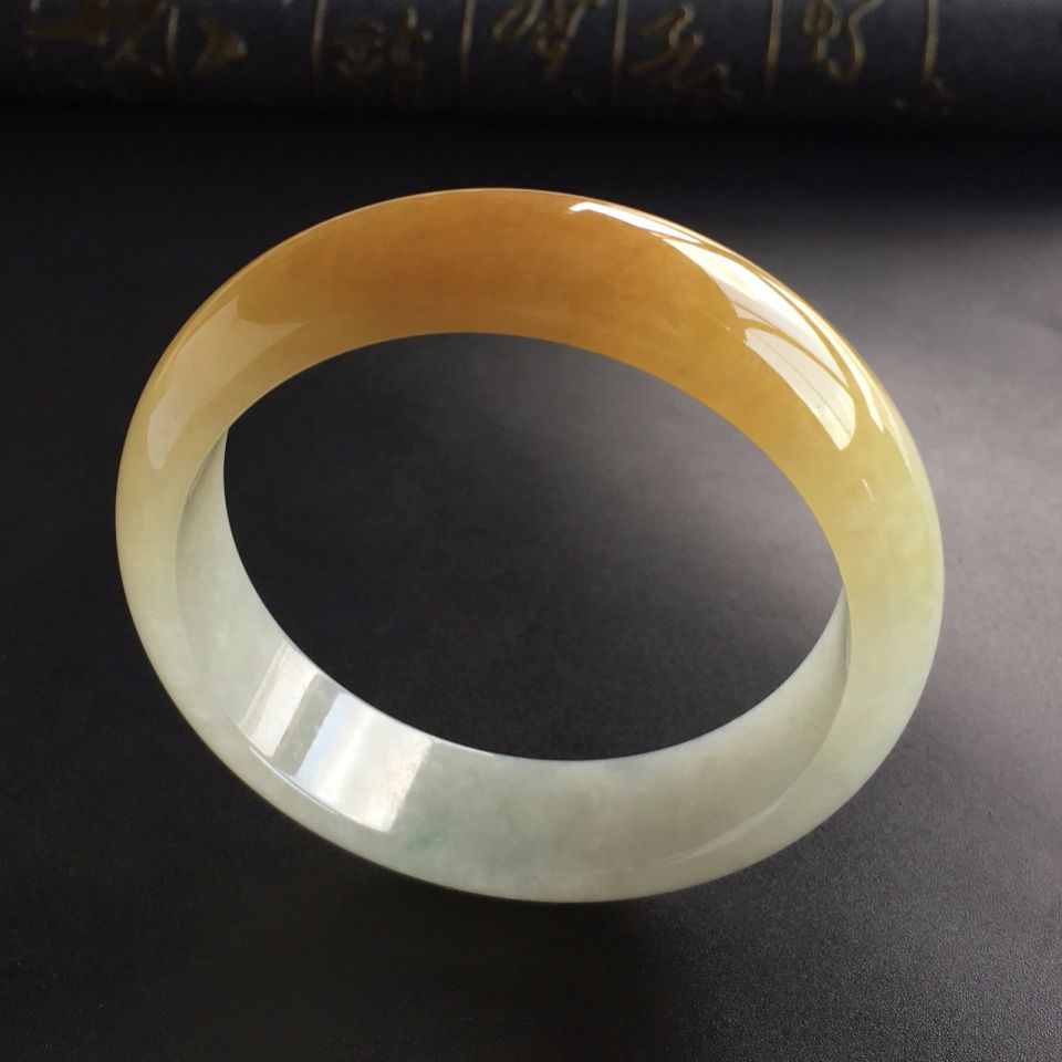 (超值推薦)糯冰種黃翡手鐲(58.6mm) - 翡翠王朝