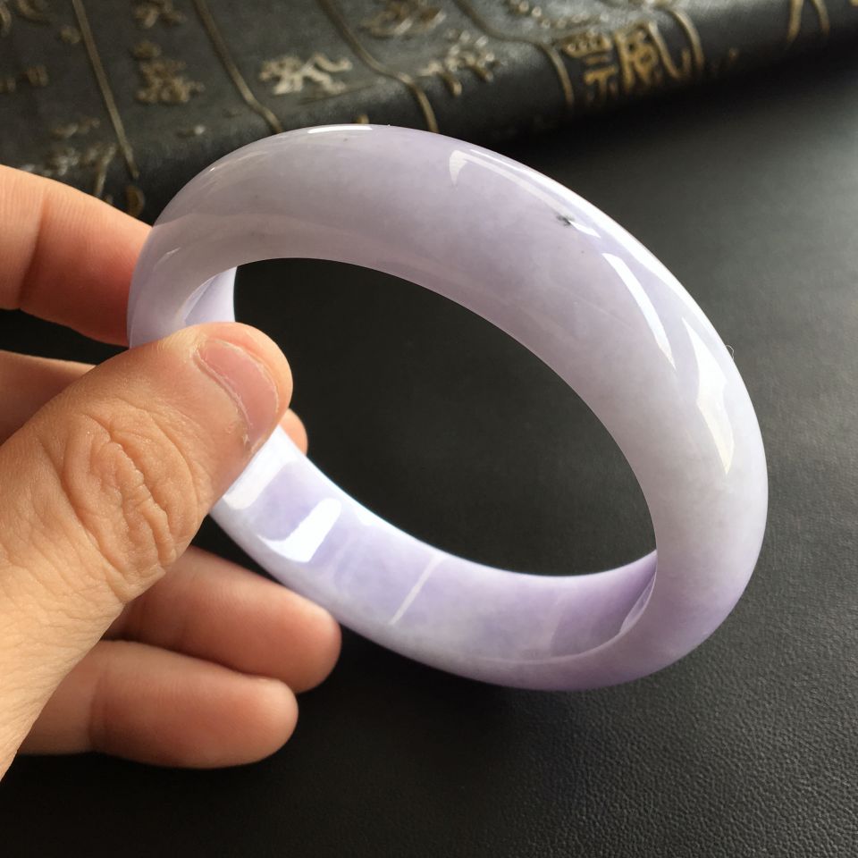 糯冰种紫罗兰手镯(581mm)