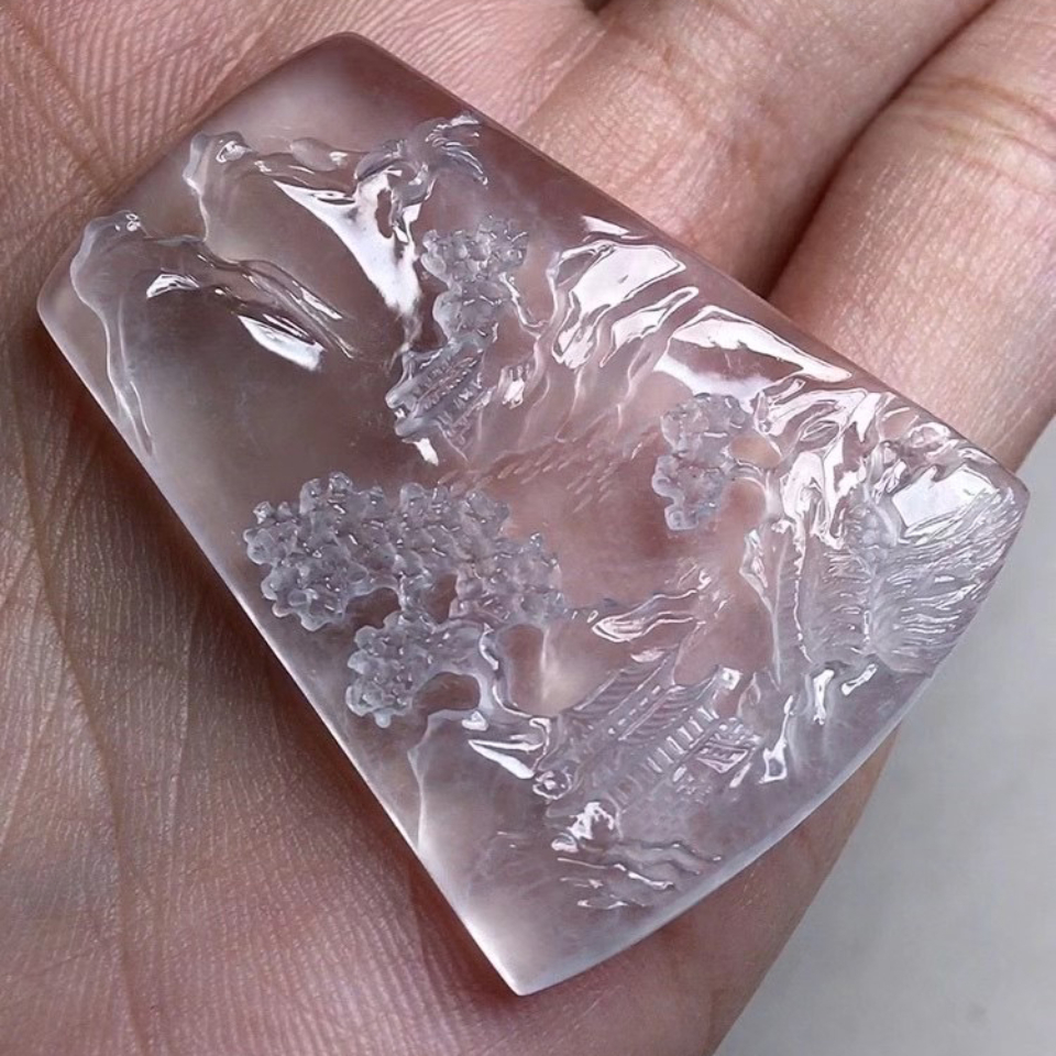 高冰山水意境牌 - 翡翠王朝