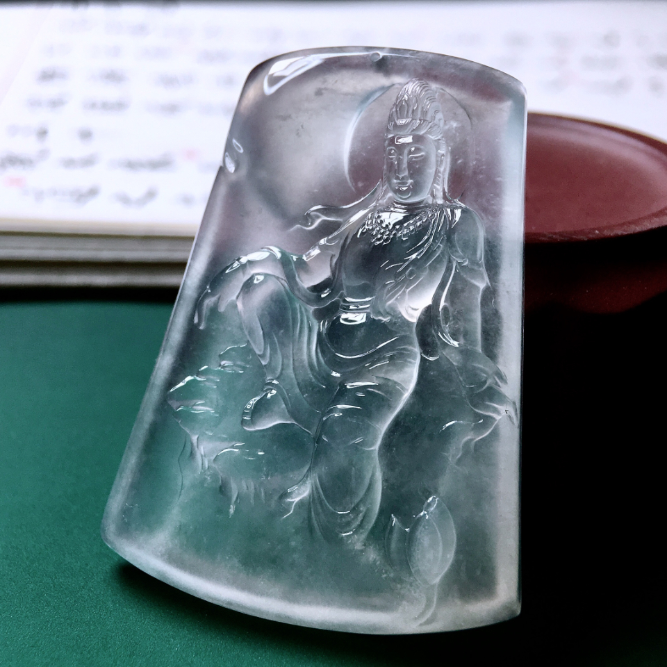 高冰观音牌 - 品真翡翠-fcmall.cn