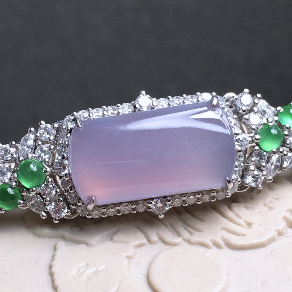 18k高冰紫罗兰手链