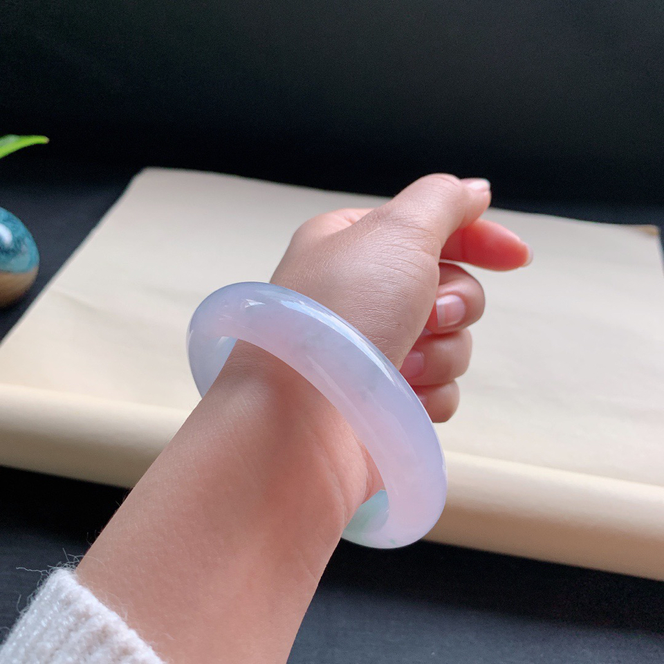 冰紫正圈手镯58mm